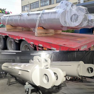 Hydraulischer Zylinder, der auf Kranichbau zugeschnitten ist, ISO9001-zertifiziert für Eimerradbagger