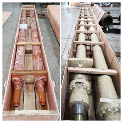 Mit maßgeschneidertem Durchmesser 32 Mpa Prüfdruck Stahlfabrik Schwerlast-Hydraulikzylinder