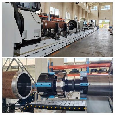 Weiße Skiving- und Rollenbrennmaschine ISO9001 für die Verarbeitung von Innenlöchern