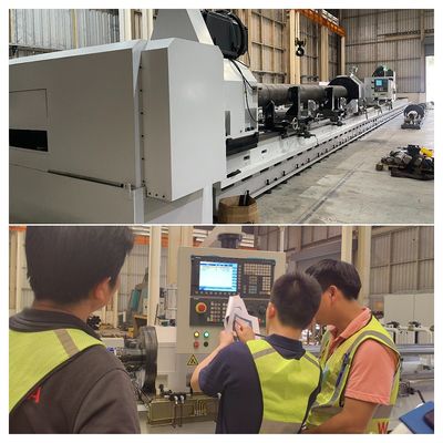 2 Köpfe angepasste Skiving- und Rollenbrennmaschine mit SIEMENS CNC