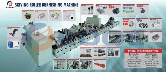 Raffiness Ra 0.1 Skiving und Roller Brennvorrichtung 255 - 285HB Zylinderröhre