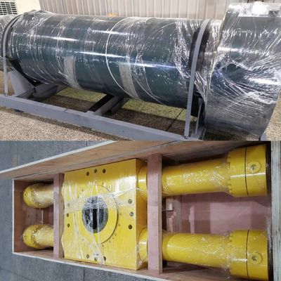 21 MPa Betriebsdruck Schwerlast-Hydraulikzylinder mit maximalem Bohrdurchmesser von 865 mm in der Metallindustrie