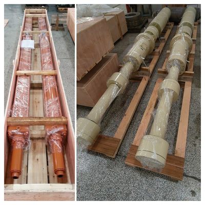 Metallurgie 3-stufige schwere Hydraulikzylinder mit 27SiMn-Zylinderrohr