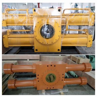 HFC46 Hydraulikzylinder mit mittlerem Zahnradrack 13 MPa mit 180° Drehwinkel